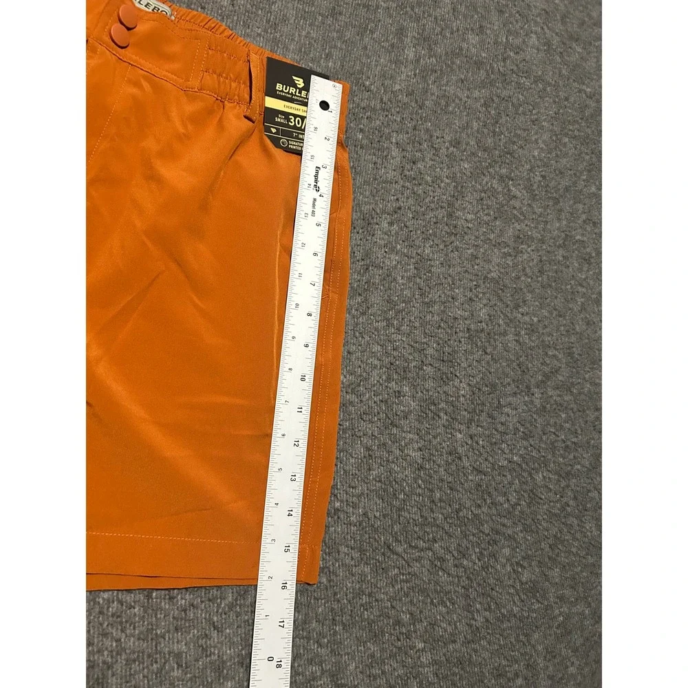 Burlebo everyday short mens orange small new outdoors lightweight fishing